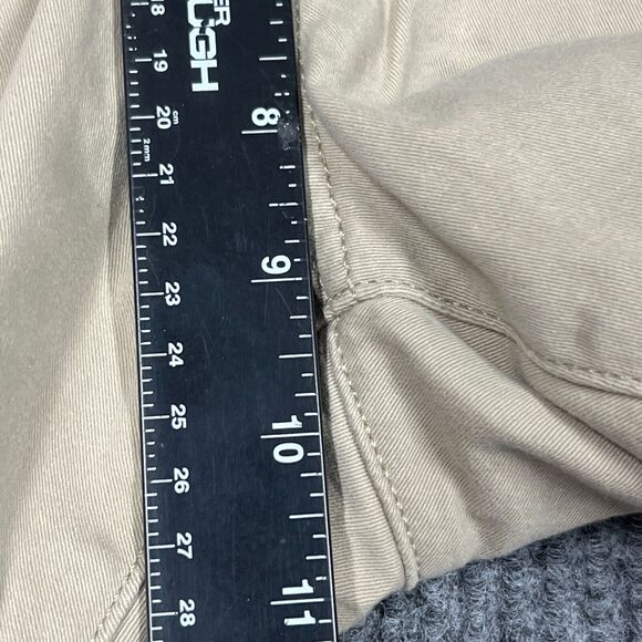 St. John's Bay Secretly Slender Shorts Womens Size 4 Khaki 5" Inseam Mid‎ Rise - Picture 9 of 11